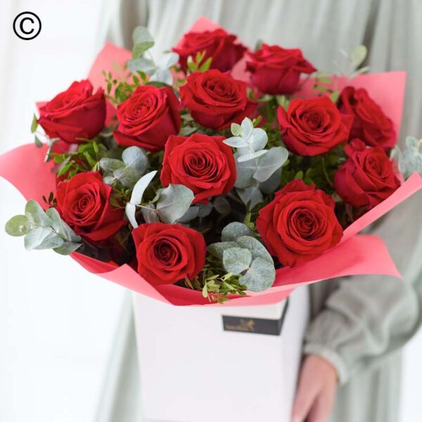 Valentine's Red Roses Hand-tied